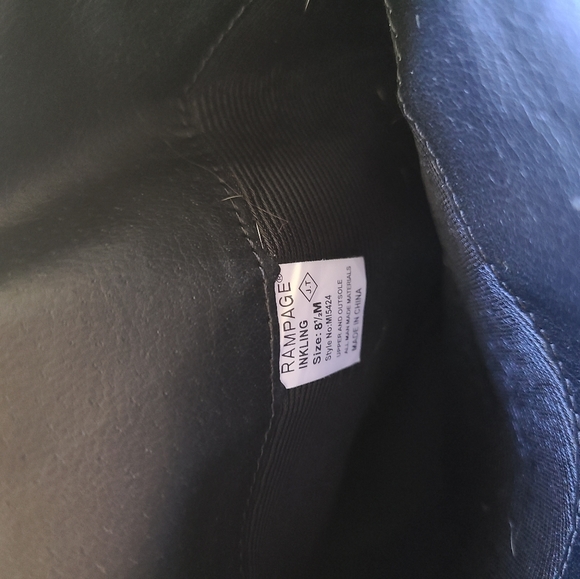 Black leather boots size 8.5 - Picture 4 of 4